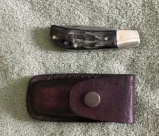 Custom Conrad Pienaar Damascus Slip Joint Knife Mint