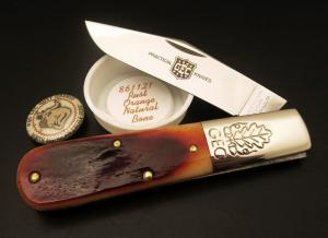 Great Eastern Cutlery #86 2-Acorn Barlow Rust Orange Natural Bone GEC 861121