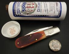 Great Eastern Cutlery #86 2-Acorn Barlow Rust Orange Natural Bone GEC 861121