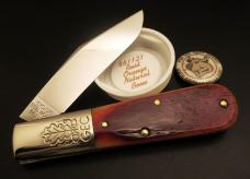Great Eastern Cutlery #86 2-Acorn Barlow Rust Orange Natural Bone GEC 861121
