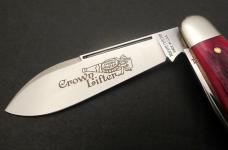 Great Eastern Cutlery 85 Bullet End Jack Crown Lifter Cherry Natural Bone GEC 852221CL