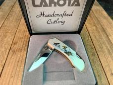 Lakota Teal by Moki Bald Eagle Inscribed Seki Japan 