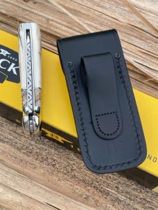 BUCK 112 RANGER OUTSIDE IVORY WITH MAMMOTH TOOTH INLAY LEROY REMER CUSTOM KNIFE #3