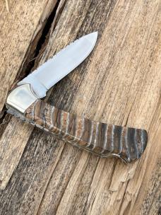 BUCK 112 RANGER BROWN MAMMOTH TOOTH LEROY REMER CUSTOM KNIFE #4