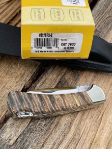 BUCK 112 RANGER BROWN MAMMOTH TOOTH LEROY REMER CUSTOM KNIFE #4