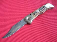 Vintage EXPLORER Solingen GERMANY Stag Switchblade Knife