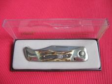 Vintage EXPLORER Solingen GERMANY Stag Switchblade Knife