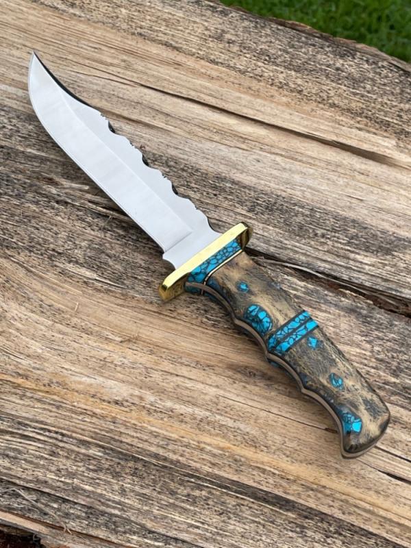 LEROY REMER CHOYA CACTUS BLUE TURQOISE BUCK 124 LEROY REMER CHOYA CACTUS BLUE TURQOISE BUCK 124