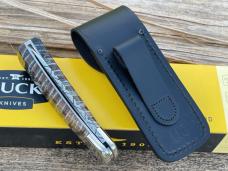 BUCK 110 FOLDING HUNTER BROWN MAMMOTH TOOTH CUSTOM LEROY REMER #9