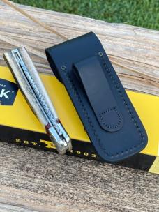 BUCK 110 FOLDING HUNTER ELK HORN WITH BLOODY JASPER INLAYS LEROY REMER CUSTOM KNIFE #7