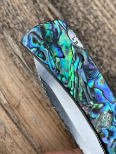 BUCK 112 RANGER PAUA SHELL LEROY REMER CUSTOM KNIFE #10