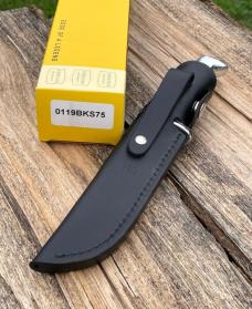  LEROY REMER BUCK 119 ALUMINUM GUARD AND BUTT SAMBAR STAG W/BLOODY JASPER INLAYS #14