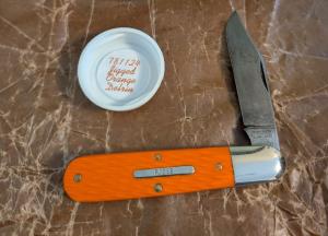 Great Eastern Cutlery GEC 78 Rozee Jigged Orange Delrin