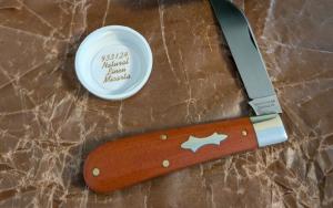 Great Eastern Cutlery GEC 93 Beautiful Natural Linen Micarta