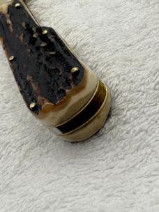 Hubertus Stag Handle Folding Knife Made In Solingen Germany 