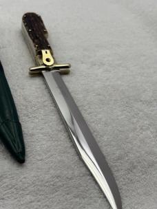Hubertus Stag Handle Folding Knife Made In Solingen Germany 