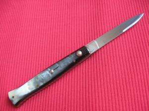 Rare Vintage Italian Button OpenClose Horn STILETTO Switchblade Knife