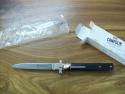 A.G.A. Campolin Italian 9" Dominus African Black Ebonywood Swedgey Blade UNUSED W/Orig. Box