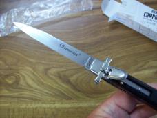 A.G.A. Campolin Italian 9" Dominus African Black Ebonywood Swedgey Blade UNUSED W/Orig. Box