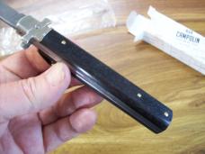 A.G.A. Campolin Italian 9" Dominus African Black Ebonywood Swedgey Blade UNUSED W/Orig. Box