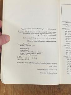 Konrad F. Schreier Jr. — Marble’s Knives & Axes (1978) — First Edition, Paperback