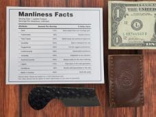 Southern Trapper's Handmade Custom Mini Pocket Razor (With Genuine Leather Sheath)