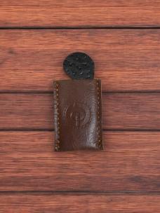 Southern Trapper's Handmade Custom Mini Pocket Razor (With Genuine Leather Sheath)