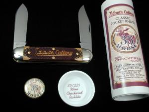 Great Eastern Cutlery GEC Wine Checkered Richlite Moose Knife Made in USA 351225