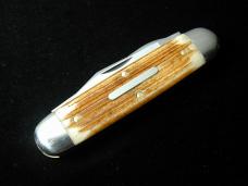 Great Eastern Cutlery GEC Cowhide Jigged Bone Moose Knife Made in USA 351225