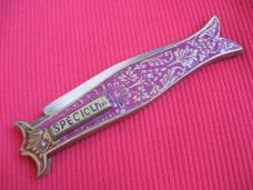 Vintage All Metal Dagger Fishtail Switchblade Knife - 10" 
