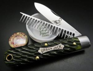 Great Eastern Cutlery 15 Urban Jack Spear Spring Green Jigged Bone GEC 152221