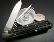 Great Eastern Cutlery #15 Urban Jack Spear Spring Green Jigged Bone GEC 152221