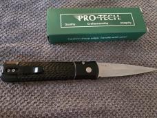 ProTech Godfather Automatic Folding Knife Jigged, Black