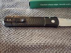 ProTech Godfather Automatic Folding Knife Jigged, Black