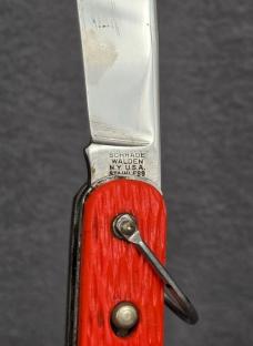 + VINTAGE *RARE* ORIGINAL SCHRADE-WALDEN NY USA STAINLESS PARATROOPER KNIFE +