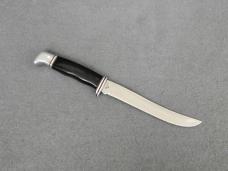 VINTAGE *RARE* BUCK USA 2 LINE INVERTED 121 FISHERMAN KNIFE w/ORIGINAL SHEATH!