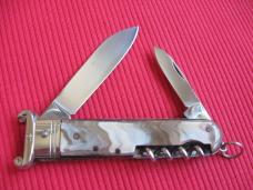 VINTAGE ROSA V. MANIAGO INOX STAMPED ITALIAN MANUAL SHELL PULLER KNIFE
