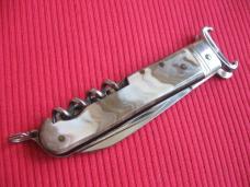 VINTAGE ROSA V. MANIAGO INOX STAMPED ITALIAN MANUAL SHELL PULLER KNIFE