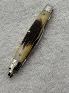 Case XX 1980 2 Blade Stag Handle Small Pocket Knife Pattern 52042R SSP Made In USA (#19)