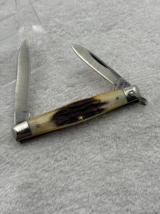 Case XX 1980 2 Blade Stag Handle Small Pocket Knife Pattern 52042R SSP Made In USA (#19)