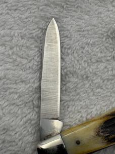 Case XX 1980 2 Blade Stag Handle Small Pocket Knife Pattern 52042R SSP Made In USA (#19)