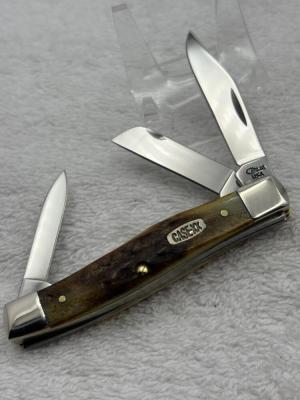 Case XX 1999 1 Dot Stag 3 Blade Medium Stockman Pattern 53032 SS Made In USA (#28)