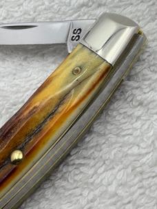 Case XX 1999 1 Dot Stag 3 Blade Medium Stockman Pattern 53032 SS Made In USA (#28)