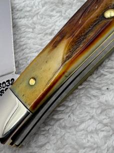 Case XX 1999 1 Dot Stag 3 Blade Medium Stockman Pattern 53032 SS Made In USA (#28)