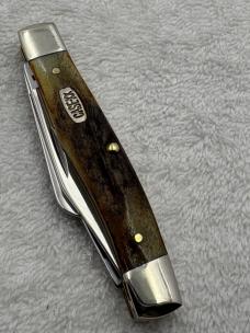 Case XX 1999 1 Dot Stag 3 Blade Medium Stockman Pattern 53032 SS Made In USA (#28)