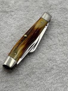 Case XX 1999 1 Dot Stag 3 Blade Medium Stockman Pattern 53032 SS Made In USA (#28)