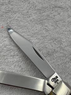 Case XX 1999 1 Dot Stag 3 Blade Medium Stockman Pattern 53032 SS Made In USA (#28)
