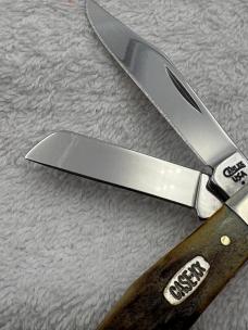 Case XX 1999 1 Dot Stag 3 Blade Medium Stockman Pattern 53032 SS Made In USA (#28)
