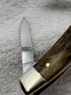 Case XX 1999 1 Dot Stag 3 Blade Medium Stockman Pattern 53032 SS Made In USA (#28)