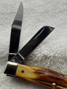 Case XX 1999 1 Dot Stag 3 Blade Medium Stockman Pattern 53032 SS Made In USA (#28)